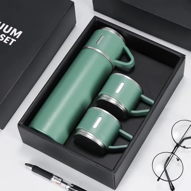 Stainless Steel Vacuum Flask Set