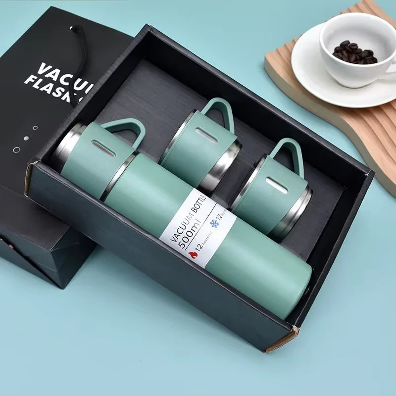 Stainless Steel Vacuum Flask Set