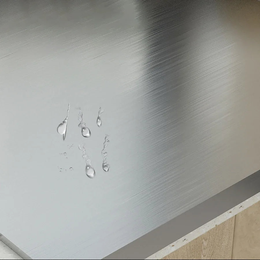L-shaped folding chopping board stainless steel double-sided chopping board kitchen household fruit cutting and kneading panel