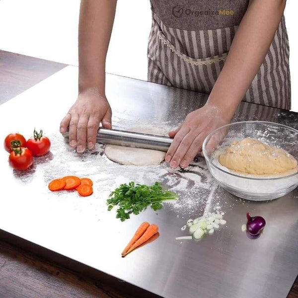 L-shaped folding chopping board stainless steel