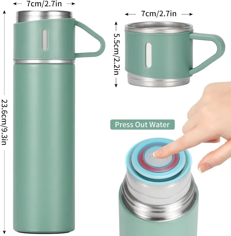 Stainless Steel Vacuum Flask Set