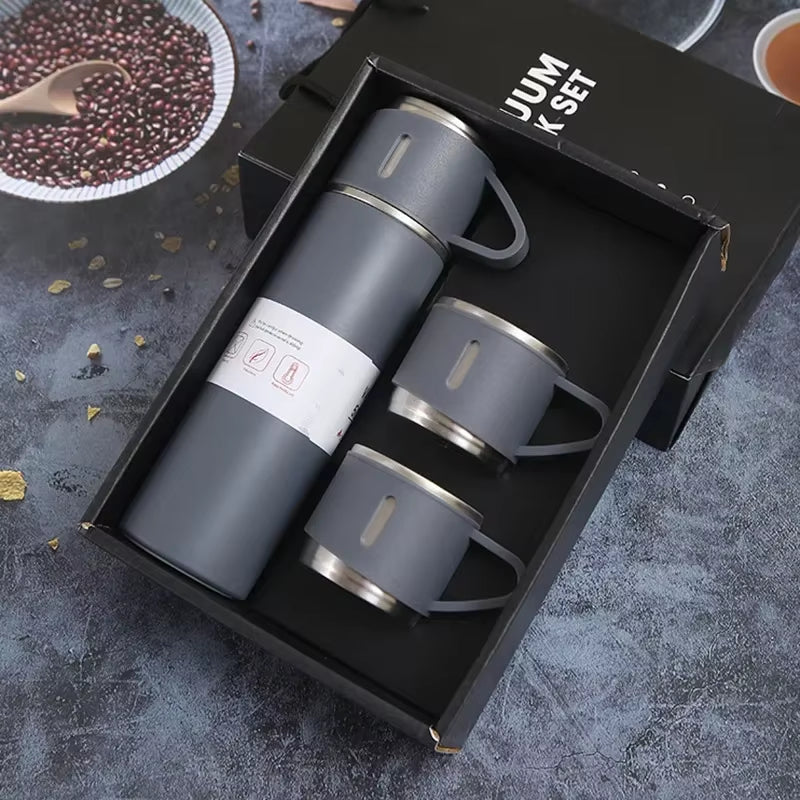 Stainless Steel Vacuum Flask Set